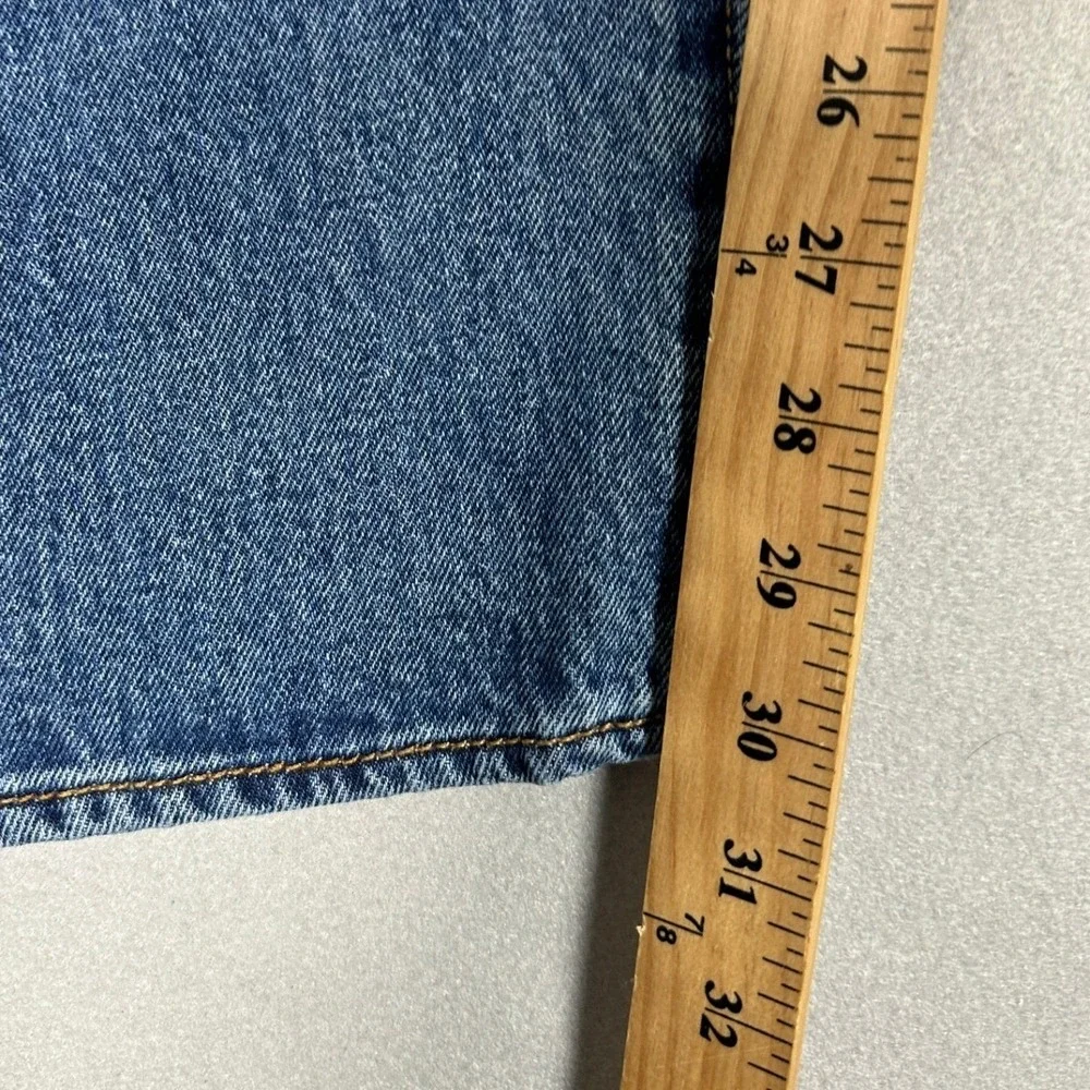 Levis 501 Mens Jeans 38X29 Blue Original Fit Straight Leg Red Tab Denim Pants